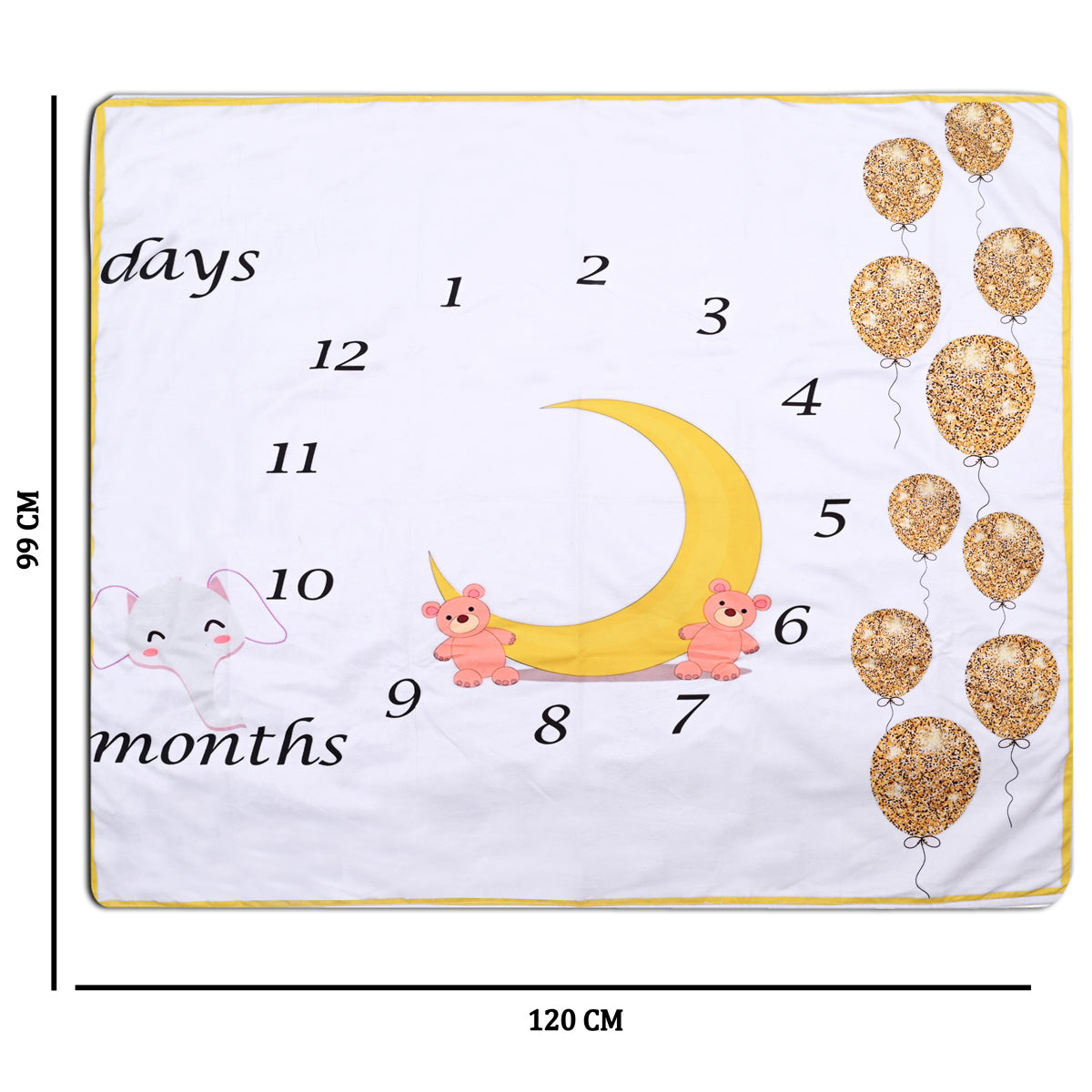 Celestial Wonders Baby Milestone Blanket with Ring & Milestone Cards [99 x 120]