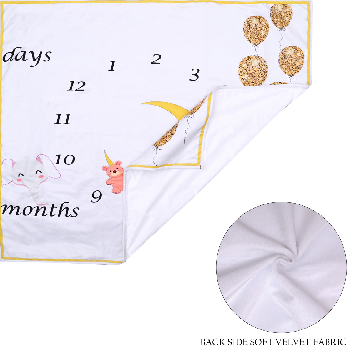 Celestial Wonders Baby Milestone Blanket with Ring & Milestone Cards [99 x 120]